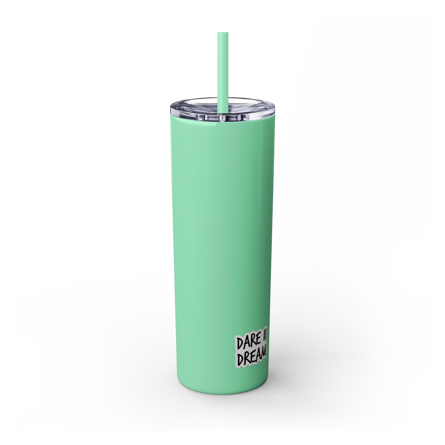 "HA" Skinny Tumbler with Straw, 20oz