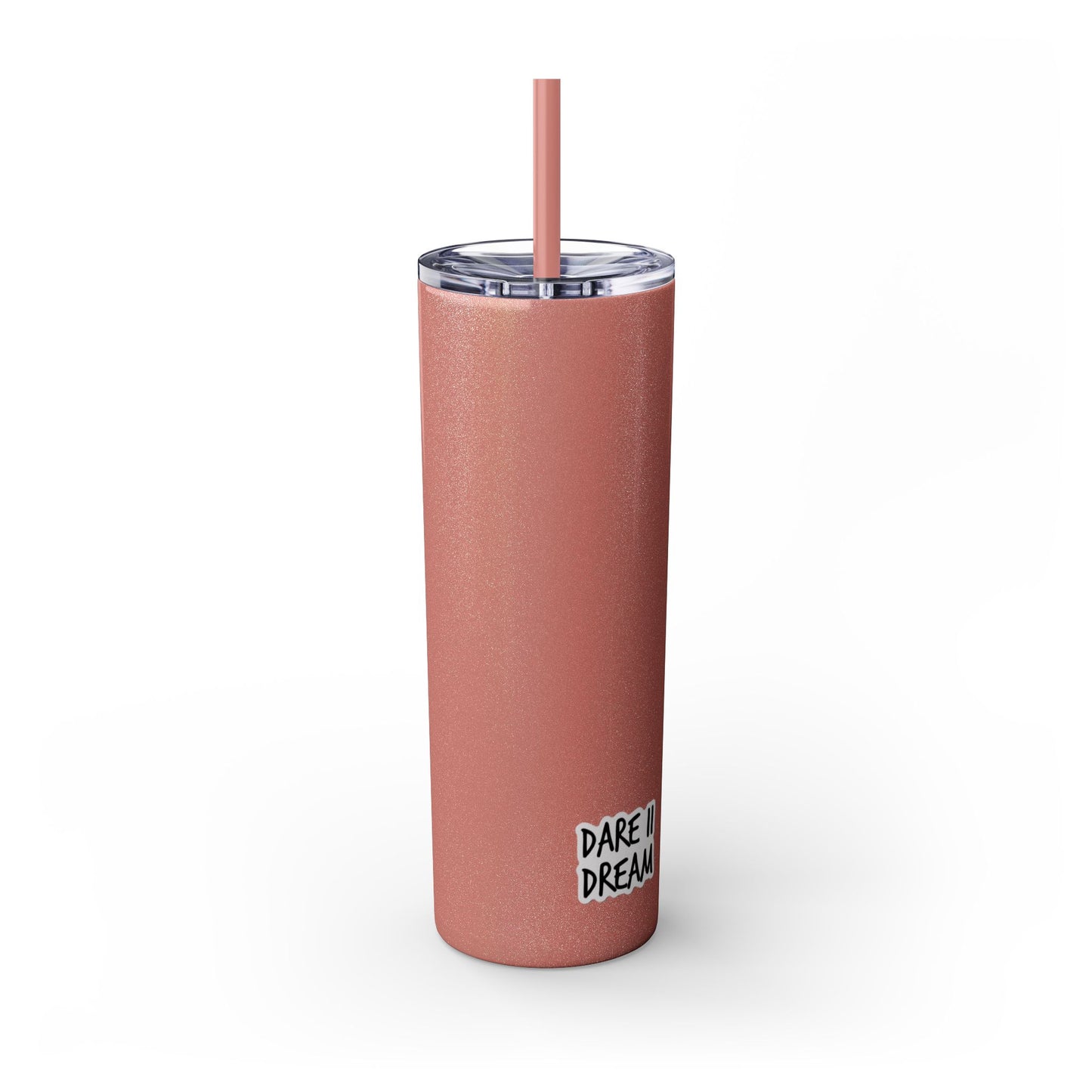 "HA" Skinny Tumbler with Straw, 20oz