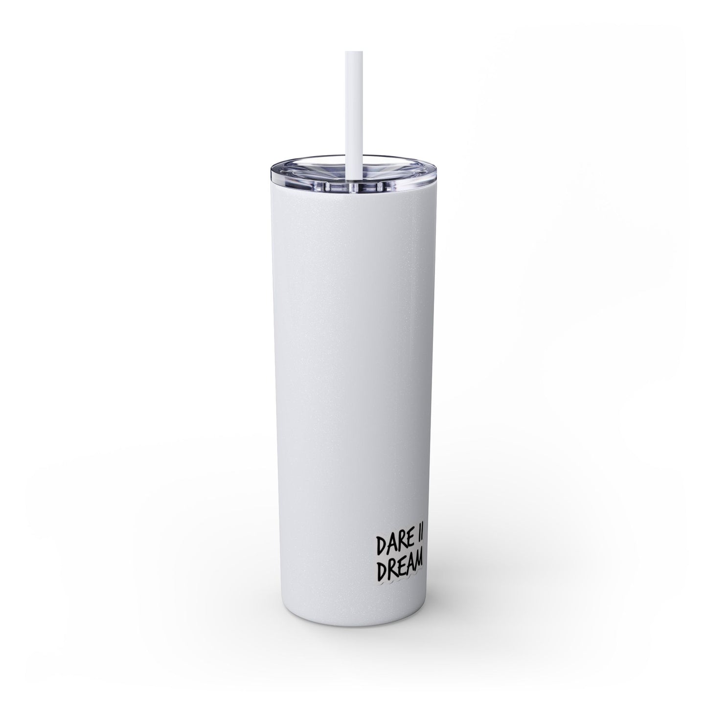 "HA" Skinny Tumbler with Straw, 20oz