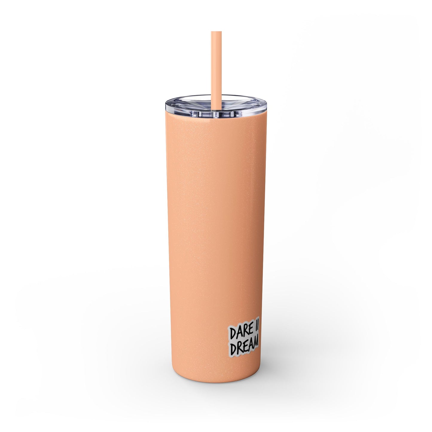 "HA" Skinny Tumbler with Straw, 20oz