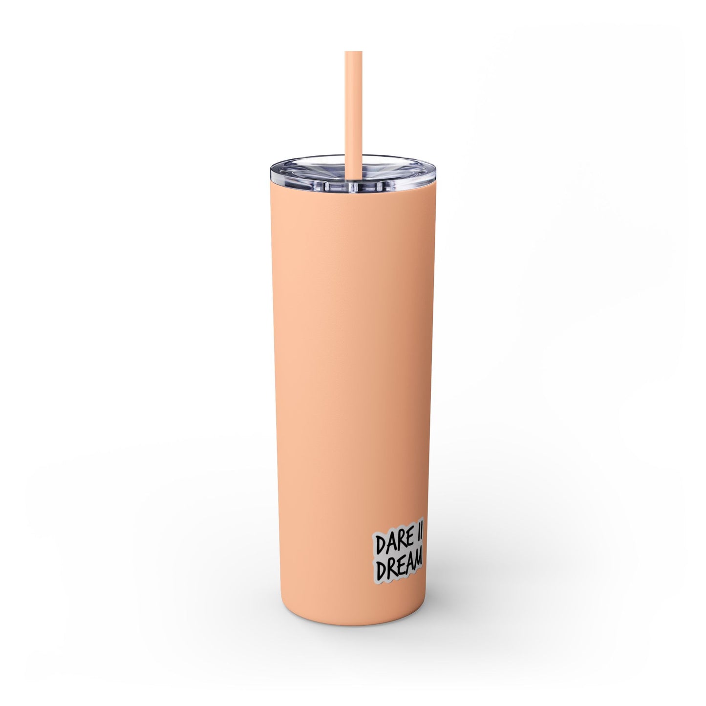 "HA" Skinny Tumbler with Straw, 20oz