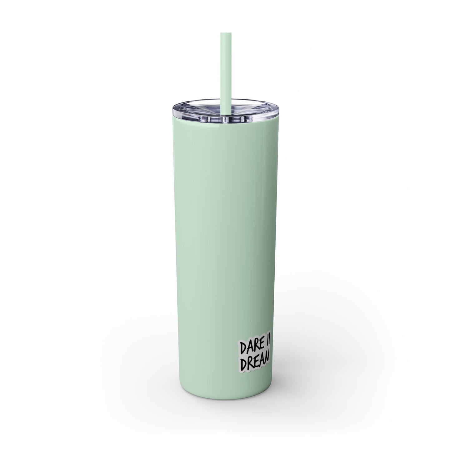 "HA" Skinny Tumbler with Straw, 20oz
