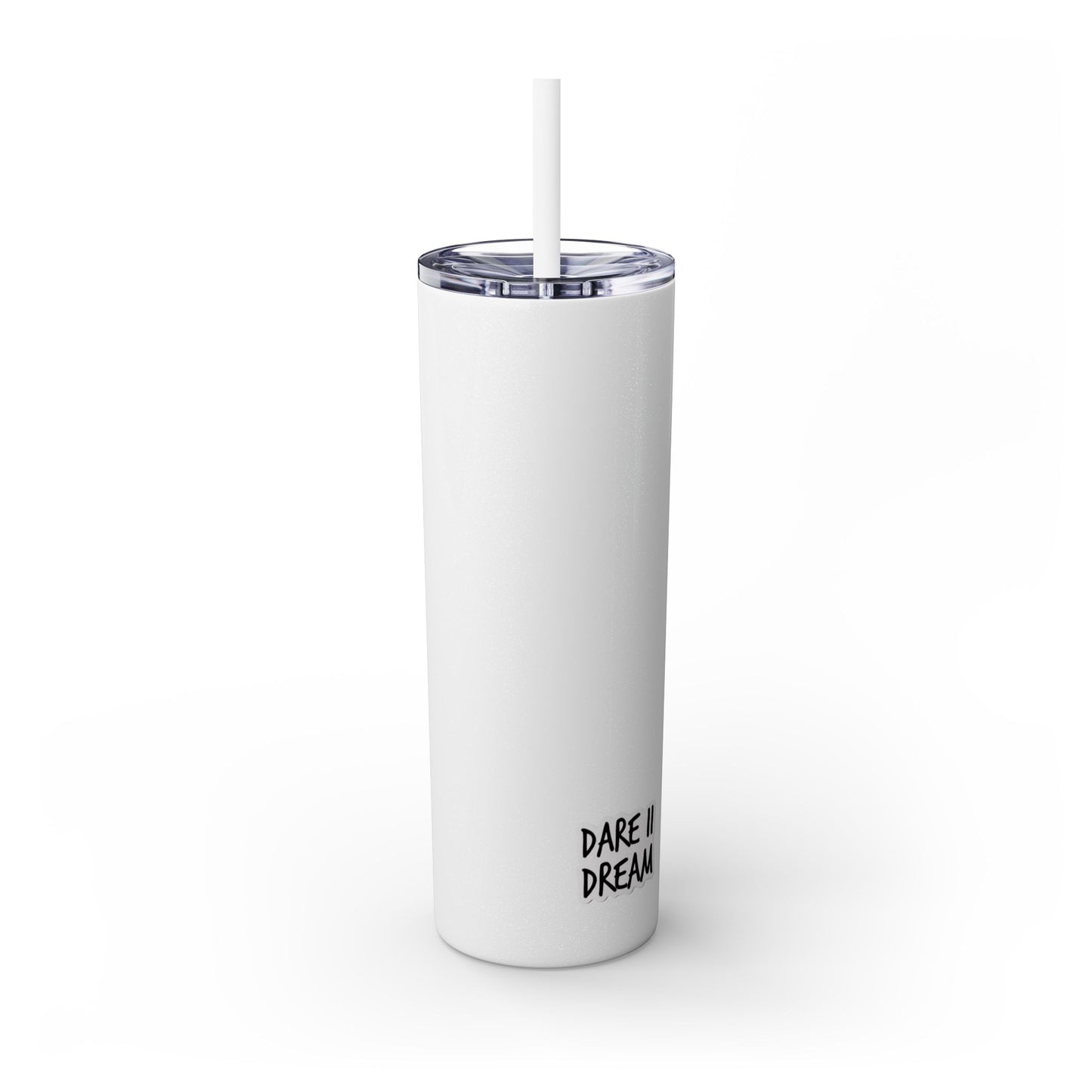 "HA" Skinny Tumbler with Straw, 20oz