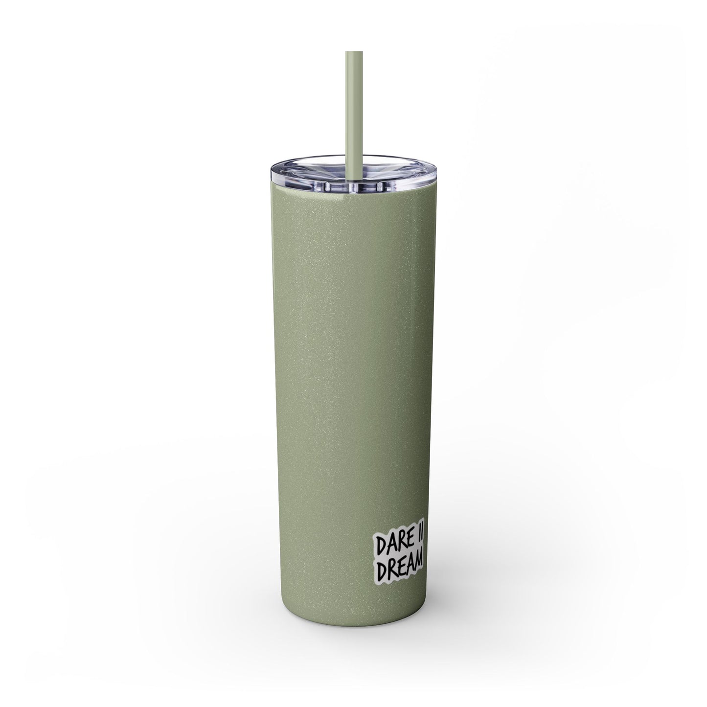 "HA" Skinny Tumbler with Straw, 20oz
