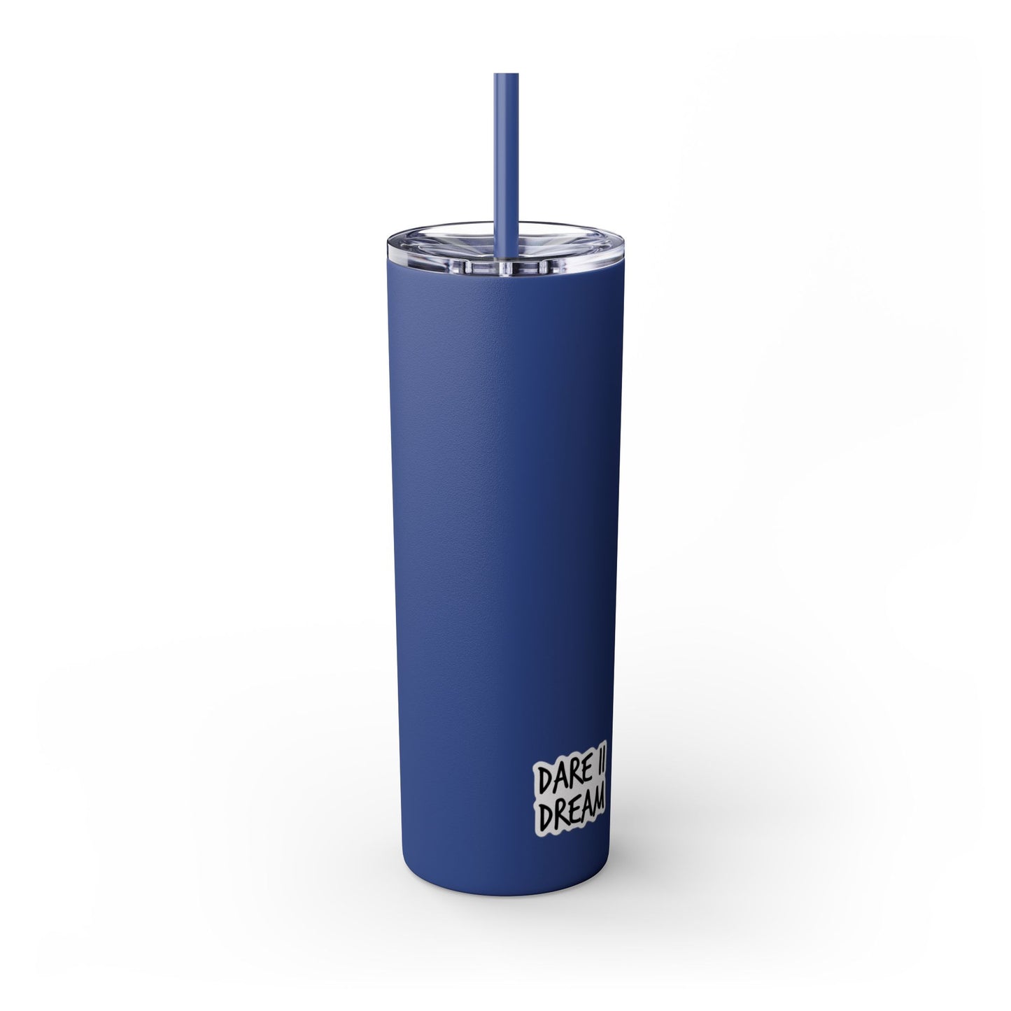 "HA" Skinny Tumbler with Straw, 20oz