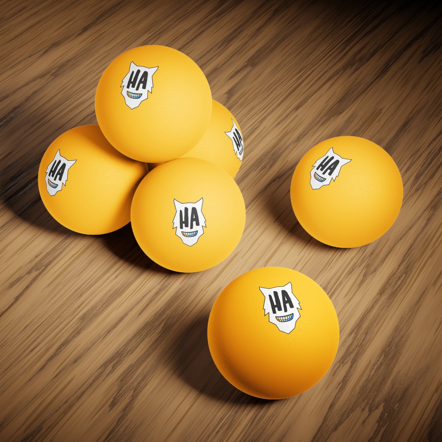 “HA” Ping Pong Balls, 6 pcs